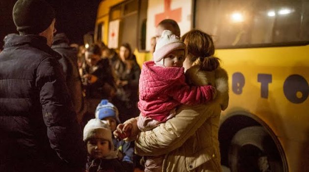 Ukraynalı çocuklar evsiz kaldı 