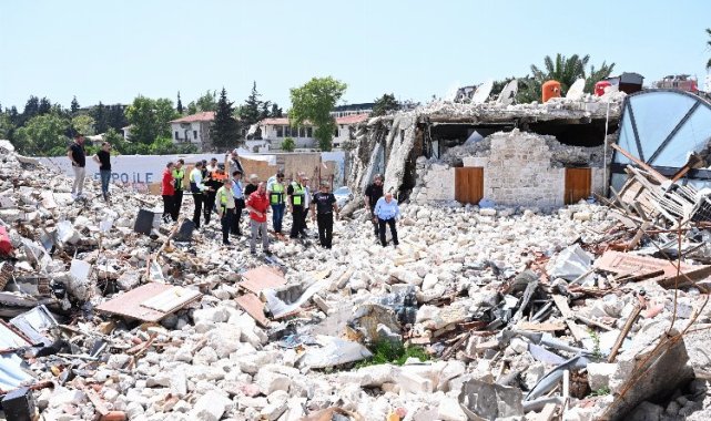752 yıllık tarihi enkazda lazerle nokta ölçümü