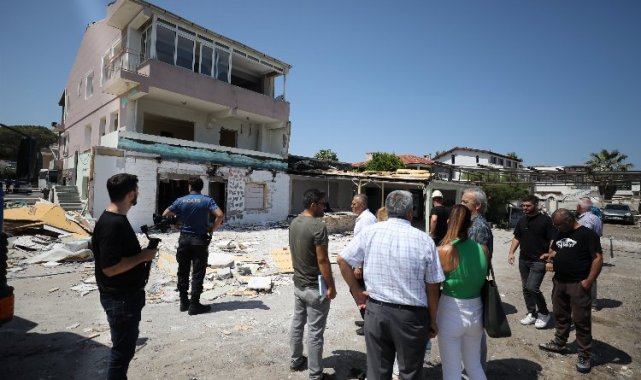 İzmir Narlıdere'de imara aykırı yapılarla mücadeleye devam