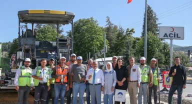 Kütahya'da personeli serinleten ikram