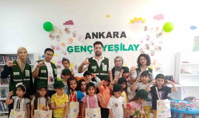 Mamak’ta minikler için baskı atölyesi düzenlendi