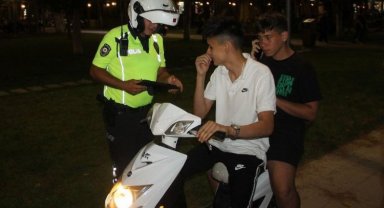Manisa Akhisar'da motosiklet denetimi