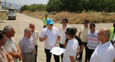 Manisa Demirci'de üstyapı çalışmaları başladı