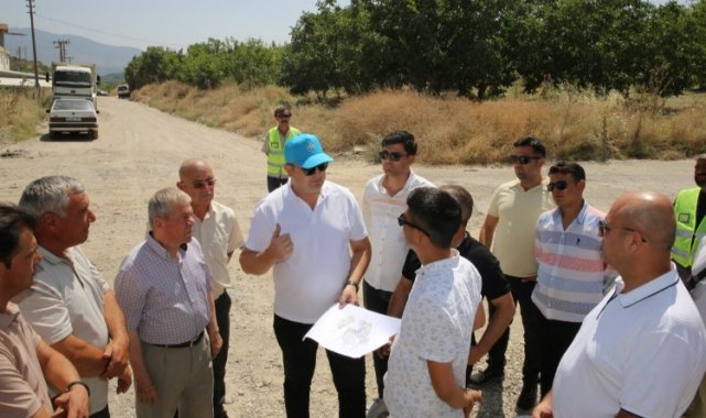 Manisa Demirci'de üstyapı çalışmaları başladı