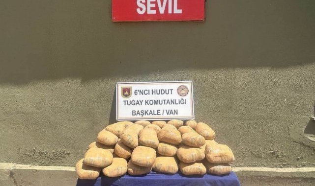 Van'da 130 kilogram toz esrar ele geçirildi