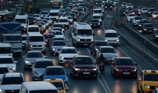 Yılın ilk yarısında 1 milyonu aşkın araç trafikte