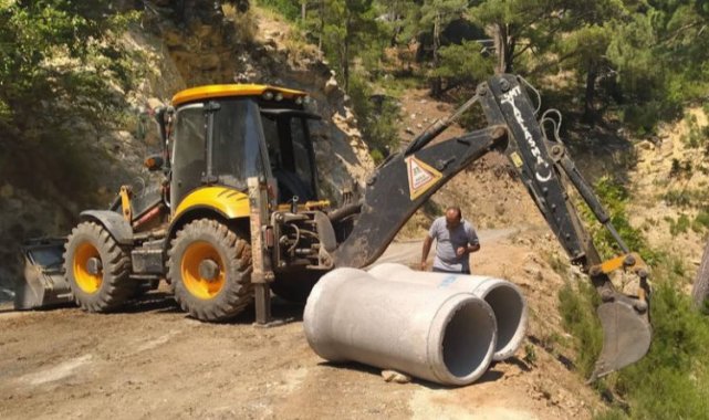 Alanya Taşatan grup yolunda bakım onarım