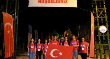 Dokuz Eylül Zafer Yürüyüşü için Afyon Kocatepe'de
