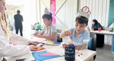 Gaziantepli çocuklar tatili verimli ve bilimli geçiriyor