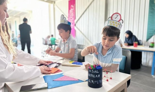 Gaziantepli çocuklar tatili verimli ve bilimli geçiriyor