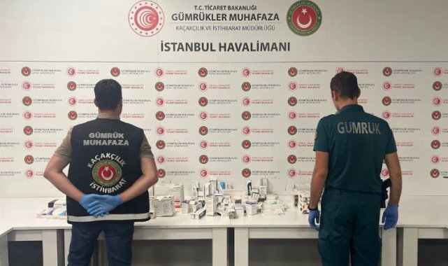 İstanbul Havalimanı'nda 27 milyonluk kaçak ilaç!