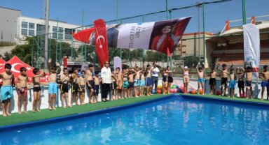 İzmit'te çocukların 'portatif' yaz eğlencesi