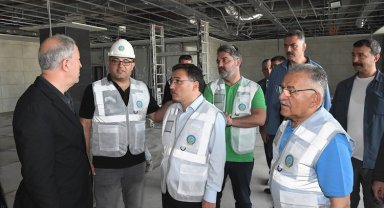 Kayseri protokolünden havaalanı mesaisi