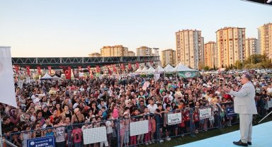 Kayseri Talas'ta çocukların şenlik coşkusu