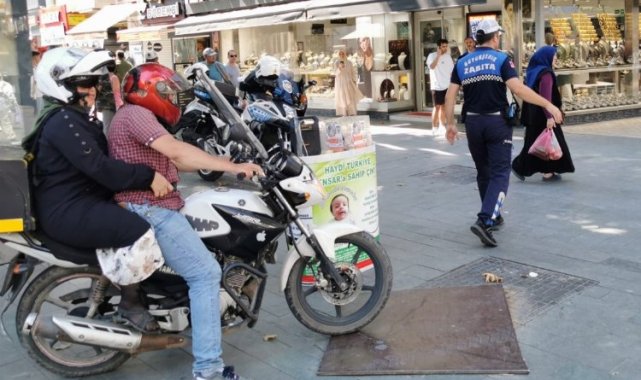 Kocaeli'de zabıta ve emniyetten motosiklet denetimi