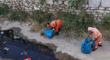 Milas'ta dere temizlikleri sürüyor