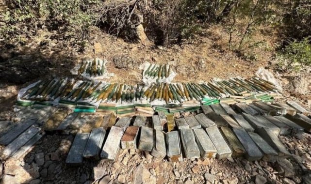 Pençe Kilit'te çok sayıda mühimmat ele geçirildi