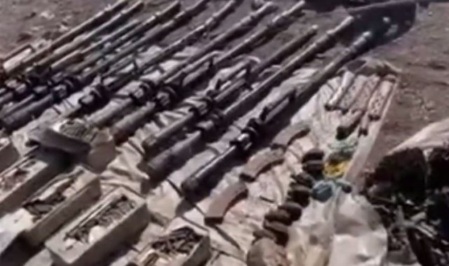 Pençe Kilit'te terör örgütüne ait çok sayıda silah ele geçirildi