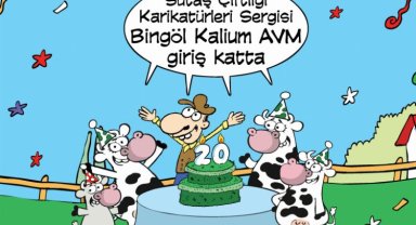 'Sütaş Çiftliği Karikatürleri' Bingöl'de sergileniyor