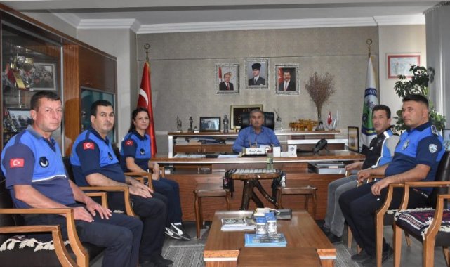 Bigadiç Zabıtası'ndan Başkan Avcu'ya ziyaret