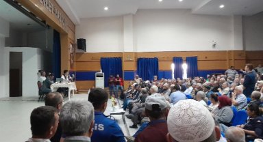 DSİ Pazaryeri'ndeki halka açık toplantıda basını dışarıya çıkardı!