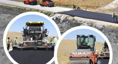 Emek ve Bağrıaçık yollarına sıcak asfalt