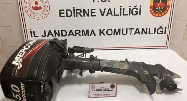 Enez'de tekne motoru hırsızlığı: 2 tutuklama