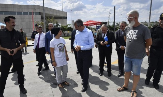 Hamzabeyli Gümrük Kapısı'na Vali Sezer'den inceleme