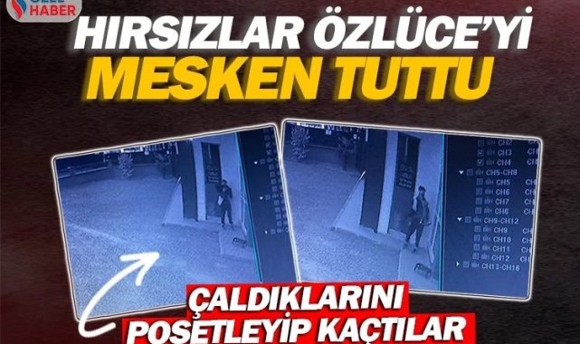 Hırsızlar Özlüce'yi mesken tuttu