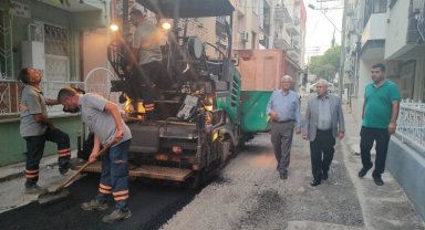 İzmir Karabağlar'da asfalt denetimi