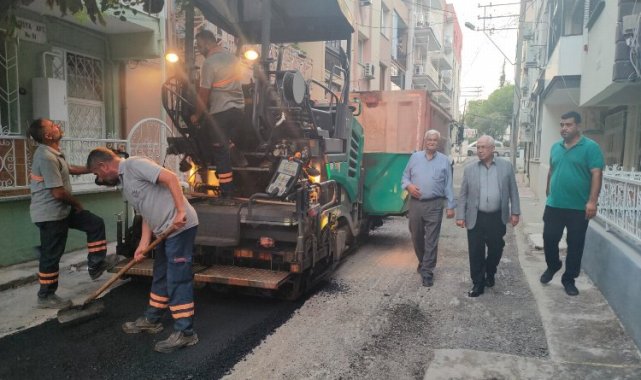 İzmir Karabağlar'da asfalt denetimi