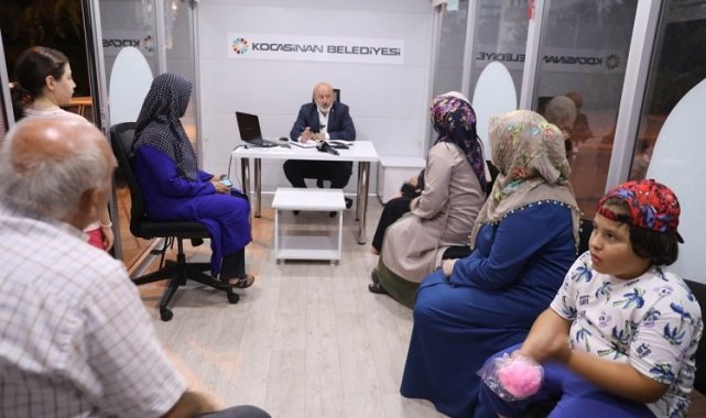 Kayseri Kocasinan'da başkan halkı dinliyor