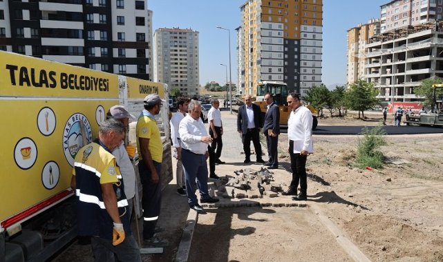 Kayseri Talas'ta onarım timi iş başında