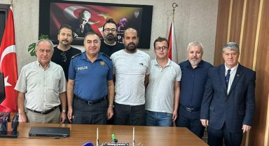 Keşanlı gazetecilerden yeni Emniyet Müdürü'ne 'hoş geldin' ziyareti