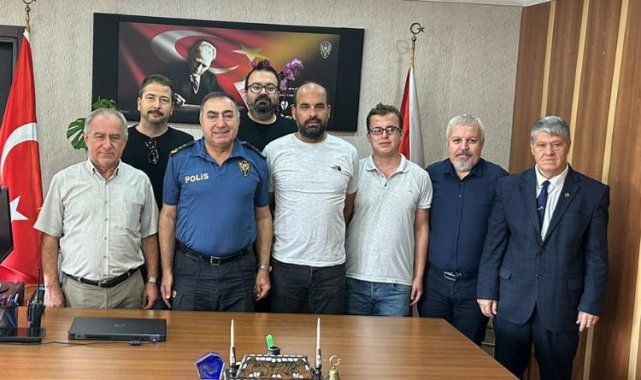 Keşanlı gazetecilerden yeni Emniyet Müdürü'ne 'hoş geldin' ziyareti