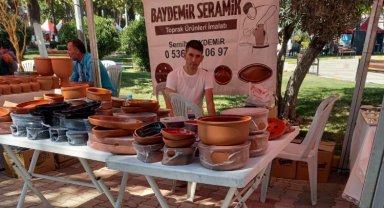 Kınık çömlekleri İzmir'deki festivalde yerini aldı