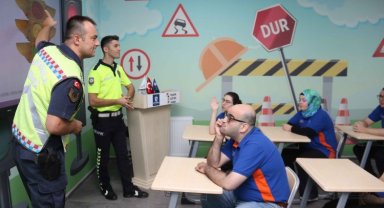 Kocaeli'nde özel öğrenciler Trafik Eğitim Merkezi'nde