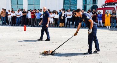 Malatya'da MASKİ personeline yangın eğitimi