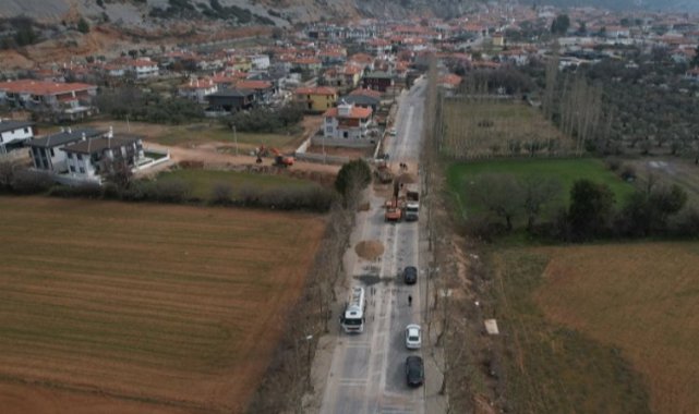 Manisa Düğerek'te asfalt çalışması başladı