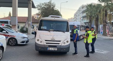Manisa'da servis araçlarına denetim