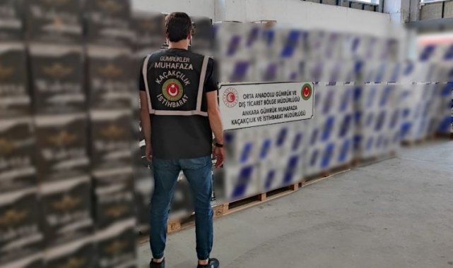 Milyonlarca kaçak makaron ele geçirildi