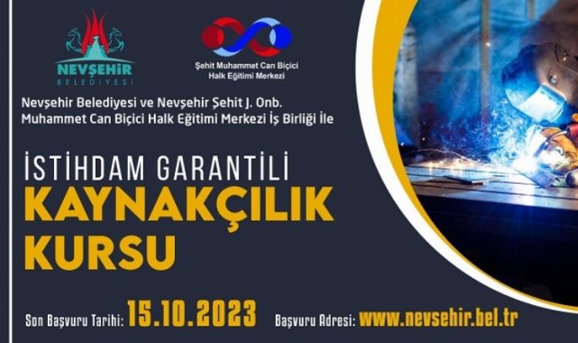 Nevşehir Belediyesi'nden istihdam garantili kurs