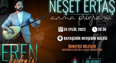 Nevşehir Kalesi'nde Neşet Ertaş gecesi