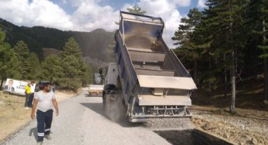 Alanya Bucak Çökele Yaylası yolu asfalta kavuştu