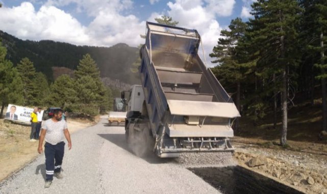Alanya Bucak Çökele Yaylası yolu asfalta kavuştu