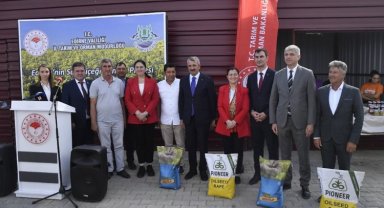 Edirne'de 287 üreticiye kanola tohumu dağıtıldı