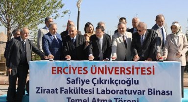 ERÜ'de yeni laboratuvar binasının temeli atıldı