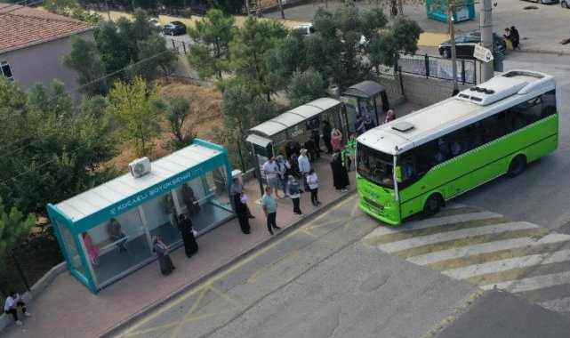 Kocaeli'de duraklar artık klimalı