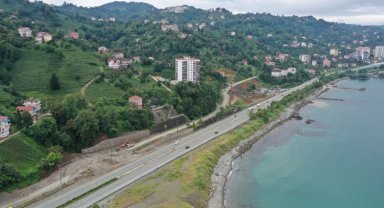 Rize otobüs terminalinde çalışmalar sürüyor