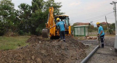 Sapanca'da Göl Mahallesi'nde altyapı çalışmaları